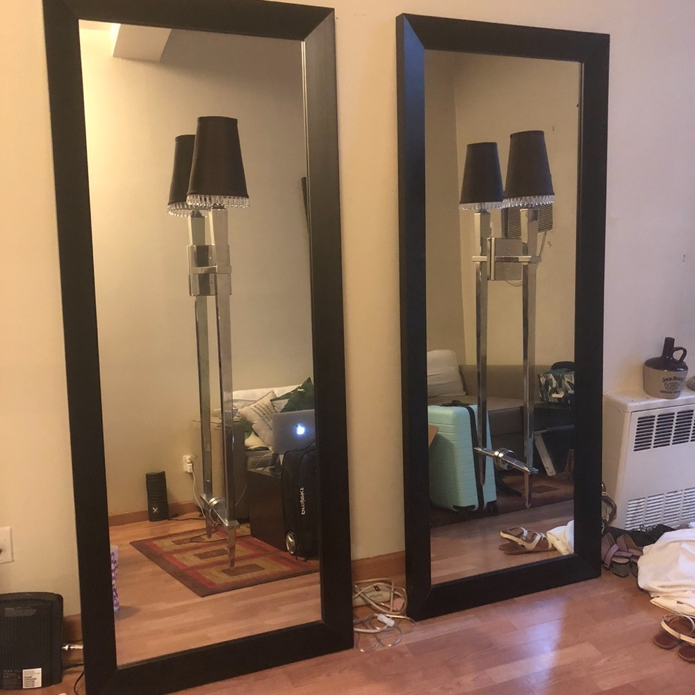 Elegant Black Framed Wall Mirror